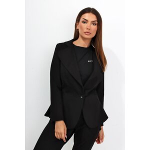 Official elegant black jacket Miss city