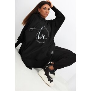 Miss city Official oversize hoodie with black slits