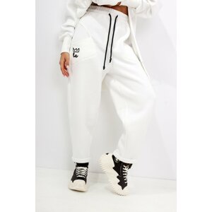 Official women's trousers Miss city in white
