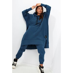 Miss city Official oversize hoodie with blue slits