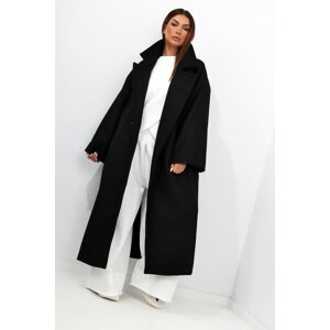 Official women's oversize coat Miss city, black