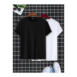 MOONBULL 2-Pack Oversize Black and White Colored Unisex T-shirts