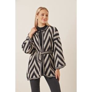 HAKKE Zigzag Pattern Knitwear Cardigan