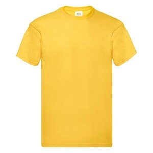 Original Fruit of the Loom Men's Yellow T-Shirt