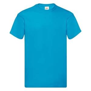 Blue Men's T-shirt Original Fruit of the Loom
