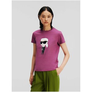 Purple women's T-shirt KARL LAGERFELD - Women