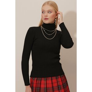 HAKKE Turtleneck Long Sleeve Knitwear BLOUSE