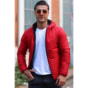 River Club Men's Red Inner Lined Water And Windproof Jacket.