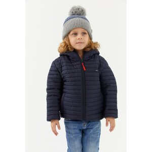 River Club Boy's Water and Windproof Lined Navy Blue Hooded Coat