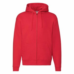 Red Men's Hoodie Premium Fruit of the Loom