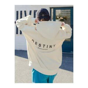 K&H TWENTY-ONE Destiny Design Printed Ecru Sweatshir