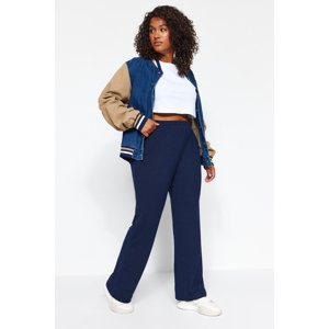 Trendyol Curve Navy Blue Jogger Cress Knitted Sweatpants