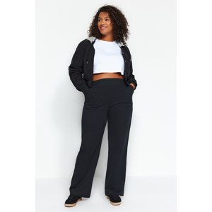 Trendyol Curve Black Thick Knitted Sweatpants
