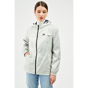 River Club Women's Stone Waterproof Hooded Raincoat with Lined Pocket - Windbreaker Jacket
