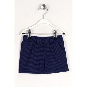 zepkids Girl's Sax-Colored Piticer Bow Shorts