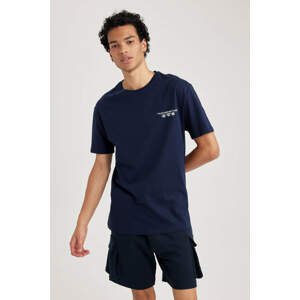 DEFACTO Regular Fit Crew Neck Printed T-Shirt