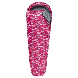 Girls' mummy sleeping bag LOAP BASE UNICORN Pink/Grey