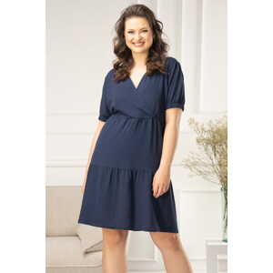 Karko Woman's Dress SC282 Navy Blue