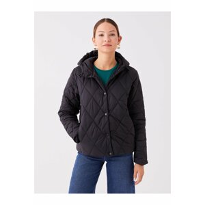 LC Waikiki Women's Quilted Down Jacket with a Hood