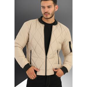 River Club Men's Stone Water And Windproof Quilted Patterned Sports Jacket.