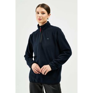 River Club Women's High Collar Half Zipper Winter Sweatshirt Bpo-001