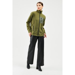 River Club Women's Fleece Chest Pocket Detailed Winter Sweatshirt Bpo-002