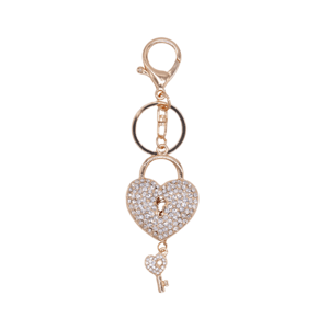 Key chain Heart with key BR-10 white