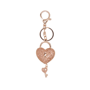 Keychain Heart with key BR-10 apricot