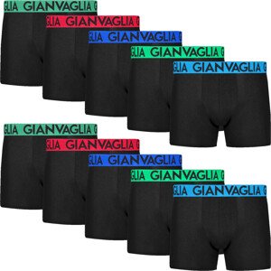 10PACK Men's Boxers Gianvaglia Black (021)