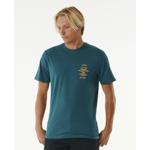 T-Shirt Rip Curl SEARCH ICON TEE Blue Green