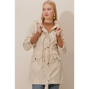 HAKKE Hoodie Cover Pocket Trench