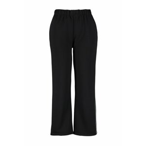Trendyol Curve Black Wide-Cut Thick Knitted Sweatpants