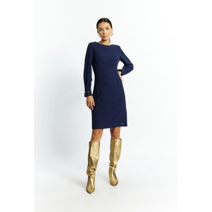 MONNARI Woman's Dresses Dress With A Classic Cut Navy Blue