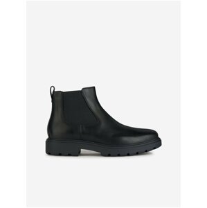 Black Men's Leather Ankle Boots Geox Spherica - Men