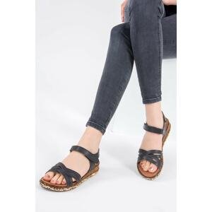 Fox Shoes Black Women's Sandals