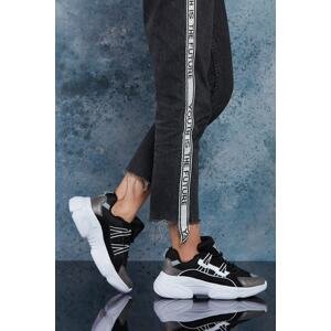 DARK SEER Black and White Women's Sneakers