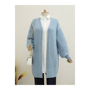 Modamorfo A soft, soft cardigan with openwork sleeves and front.