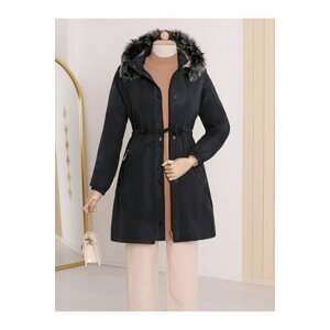 Modamorfo Pull-out Hoodie with Pockets Elasticated Sleeves Short Coat.