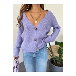 Modamorfo Knitting Pattern Buttoned Soft Cardigan