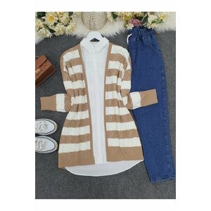 Modamorfo Zigzag Openwork Fine-knit Cardigan