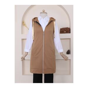 Modamorfo Hooded Combed Combed Vest