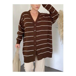 Modamorfo Long Knitwear Cardigan with Buttons