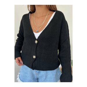 Modamorfo Knitting Pattern Buttoned Soft Cardigan