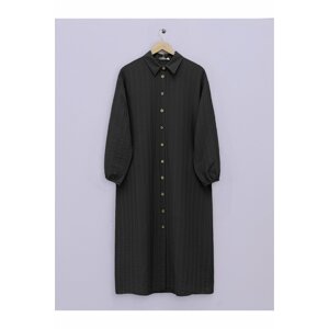 Modamorfo Buttons down the neck, Elastic Sleeves Shirt Tunic