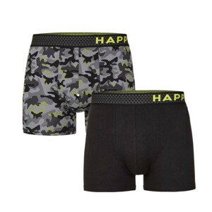 2PACK Men's Boxers Happy Shorts Multicolor