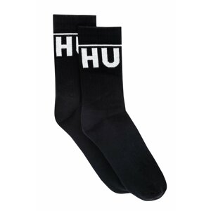 2PACK socks Hugo Boss high black