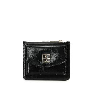 Butigo Patent leather LUX KRT 3PR Black Women's Wallet