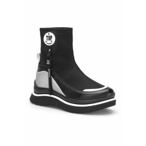 DARK SEER Black and White Women's Boots