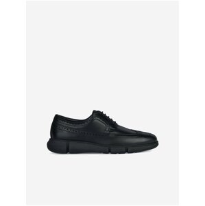 Black men's leather shoes Geox Adacter - Men