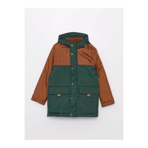 LC Waikiki Boys' Color Block Hooded Coat.